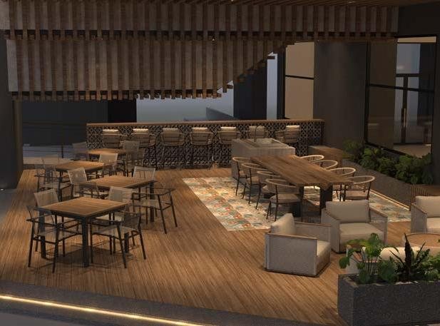 Alfresco dining and BBQ area